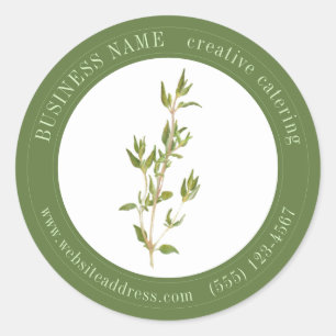 FRESH THYME Biz ID Large Round Stickers II