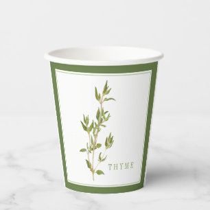 FRESH THYME Paper Cups - Green