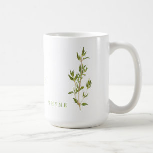 FRESH THYME Tall White Mug