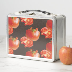 Fresh Tomato Metal Lunch Box