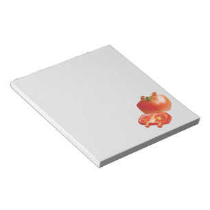 Fresh Tomato Pattern: Juicy Red Kitchen Art Notepad