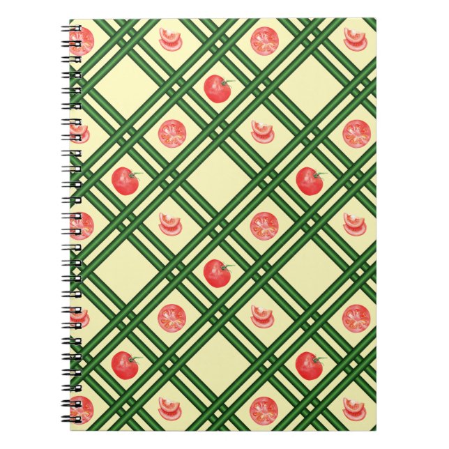 Fresh Tomatoes Gardener Pattern Notebook (Front)