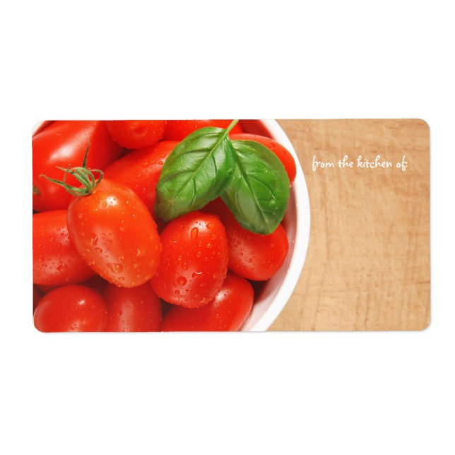 Fresh Tomatoes Kitchen Label (Front)