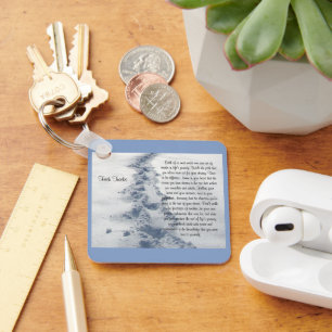 Fresh Tracks Inspirational Verse Key Ring
