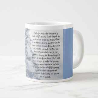 Fresh Tracks Inspirational Verse Large Coffee Mug