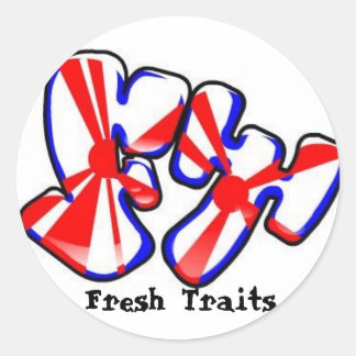 fresh traits logo sticker