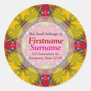 Fresh Tribal Fusion Book Label Sticker