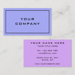 Fresh Two Colours - Elegant Professional Modern - Business Card