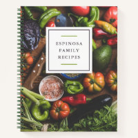 Fresh Vegetables Family Recipe Cookbook