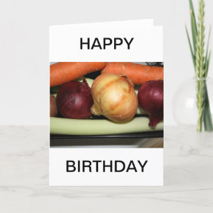 Fresh Vegetables   HAPPY BIRTHDAY Card