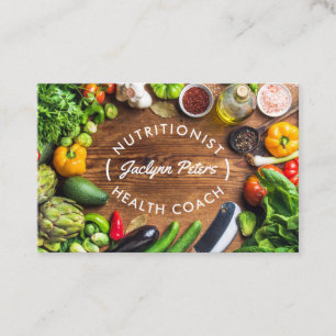 Fresh Vegetables Health Field Business Card