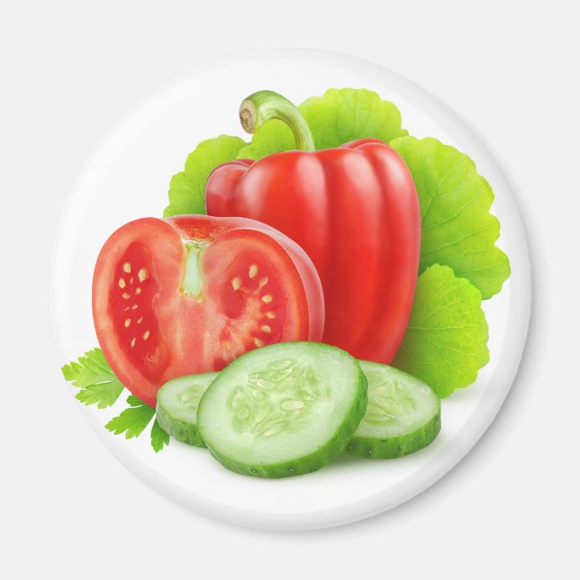 Fresh vegetables magnet (Front)