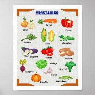 Fresh Vegetables Poster