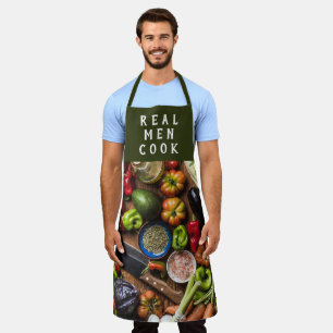 Fresh Vegetables Real Men Cook Apron