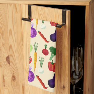 Fresh Veggies Tea Towel