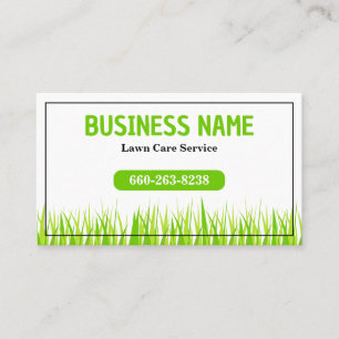 Fresh & Vibrant Lawn Care landscaping Business Card