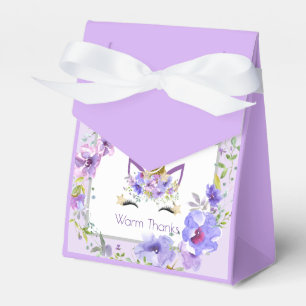 Fresh Violets Unicorn Birthday Party Thank You Favour Box