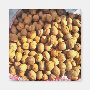 Fresh Walnuts Hyperrealistic Painting Magnet