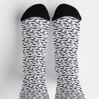 Fresh water fish pattern socks