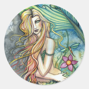Fresh Water Mermaid Sticker by Molly Harrison