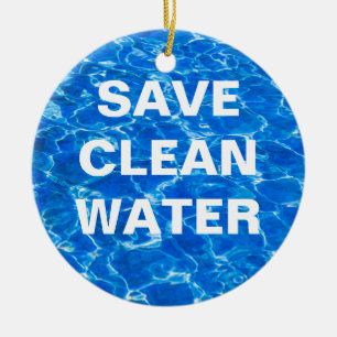 Fresh Water - Version Three of Three Ceramic Ornament