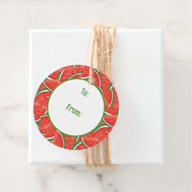 Fresh Watermelon Favour Tags (In Situ)
