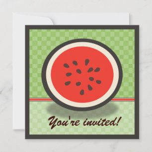 Fresh Watermelon Party Invitations