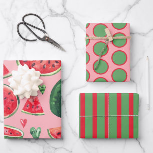 Fresh Watermelon Wrapping Paper Sheet Set