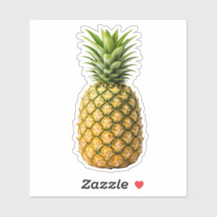 Fresh Whole Pineapple Custom-Cut Vinyl Sticker