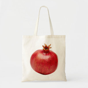 Fresh Whole Red Pomegranate Fruit Healthy Food Art Tote Bag