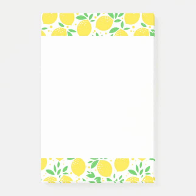 Fresh Yellow Lemons 02 Post-it Notes (Front)