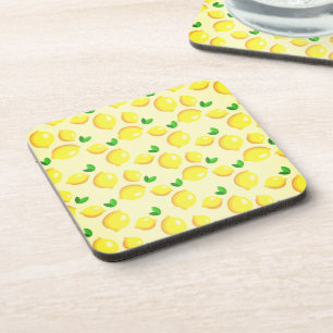 Fresh Yellow Lemons Coaster