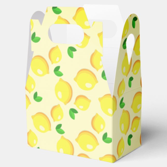 Fresh Yellow Lemons Favour Box (Opened)