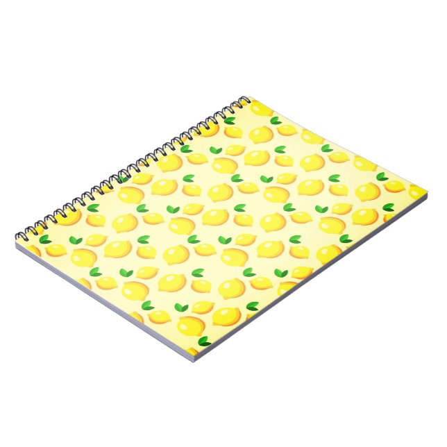 Fresh Yellow Lemons Notebook (Left Side)