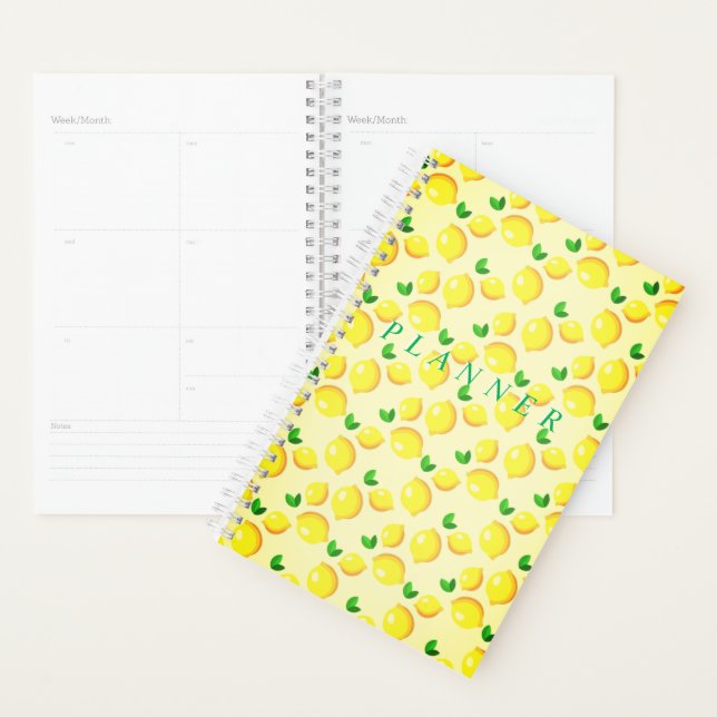 Fresh Yellow Lemons Planner (Display)