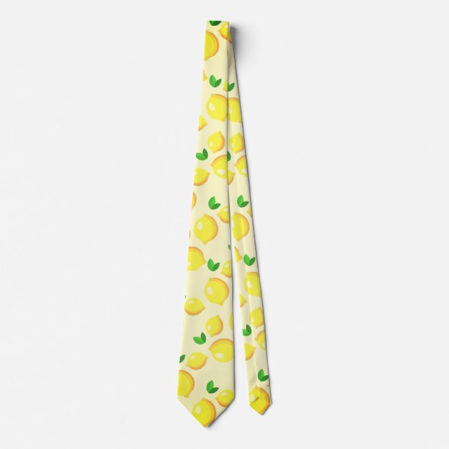 Fresh Yellow Lemons Tie (Front)