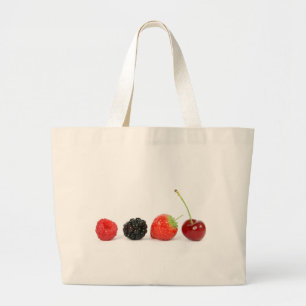 Fresh Yummy Berries Large Tote Bag