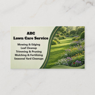 Freshcut Lawn Care Business Card
