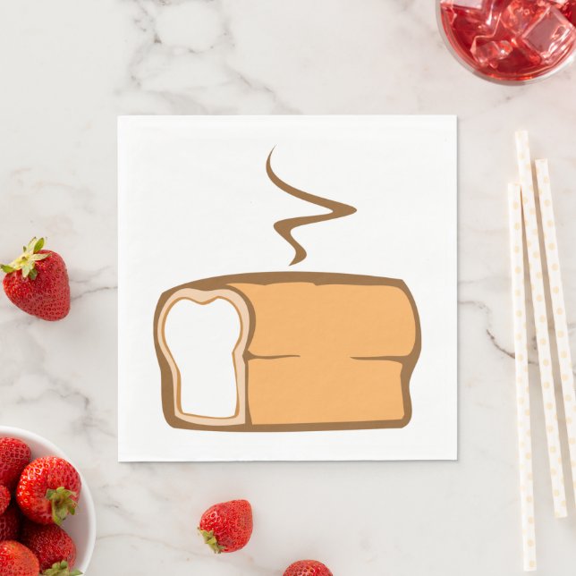 Freshly Baked Bread Loaf Warm Bakery Napkin (Insitu)