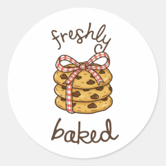 Freshly Baked Cookie Label Sticker | Homemade Bake