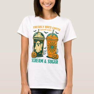 Freshly boo'd coffee|coffee halloweener|coffee hal T-Shirt