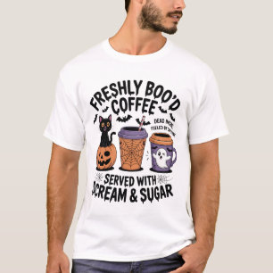 Freshly Boo'd Coffee Halloween T-Shirt