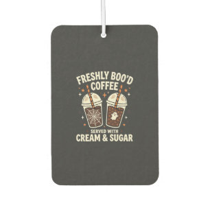 Freshly Bood Halloween Coffee Car Air Freshener