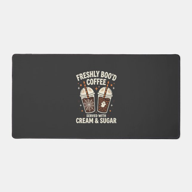 Freshly Bood Halloween Coffee Desk Mat (Front)