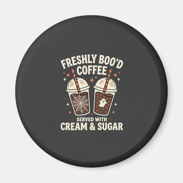 Freshly Bood Halloween Coffee Magnet (Front)