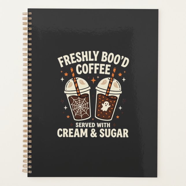 Freshly Bood Halloween Coffee Planner (Front)