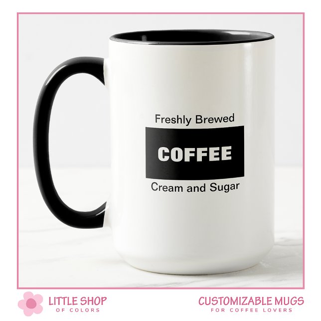 Freshly Brewed Customisable Coffee Mug (Creator Uploaded)