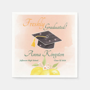 Freshly Graduated Graduation Party Paper Napkin