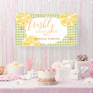 Freshly Graduated Lemon Gingaham Banner