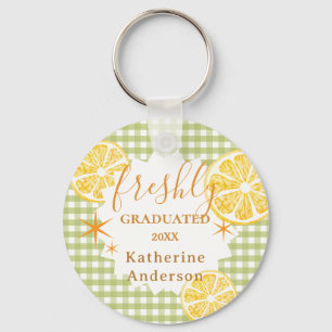 Freshly Graduated Lemon Gingaham  Key Ring